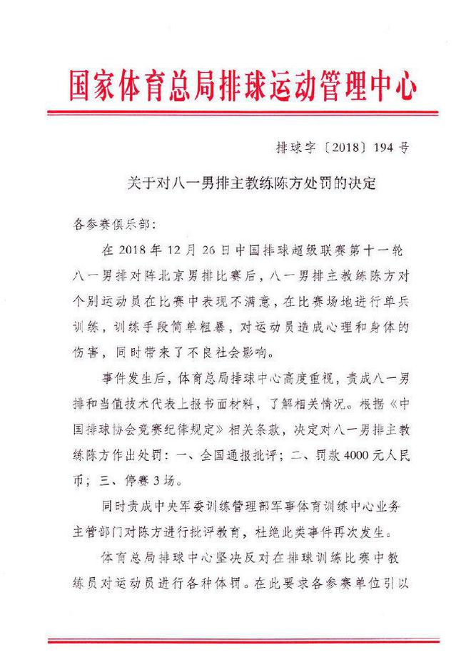 津女排主帅曾受处分网友：不适合国家队尊龙凯时app训练粗暴！体罚队员！天(图1)